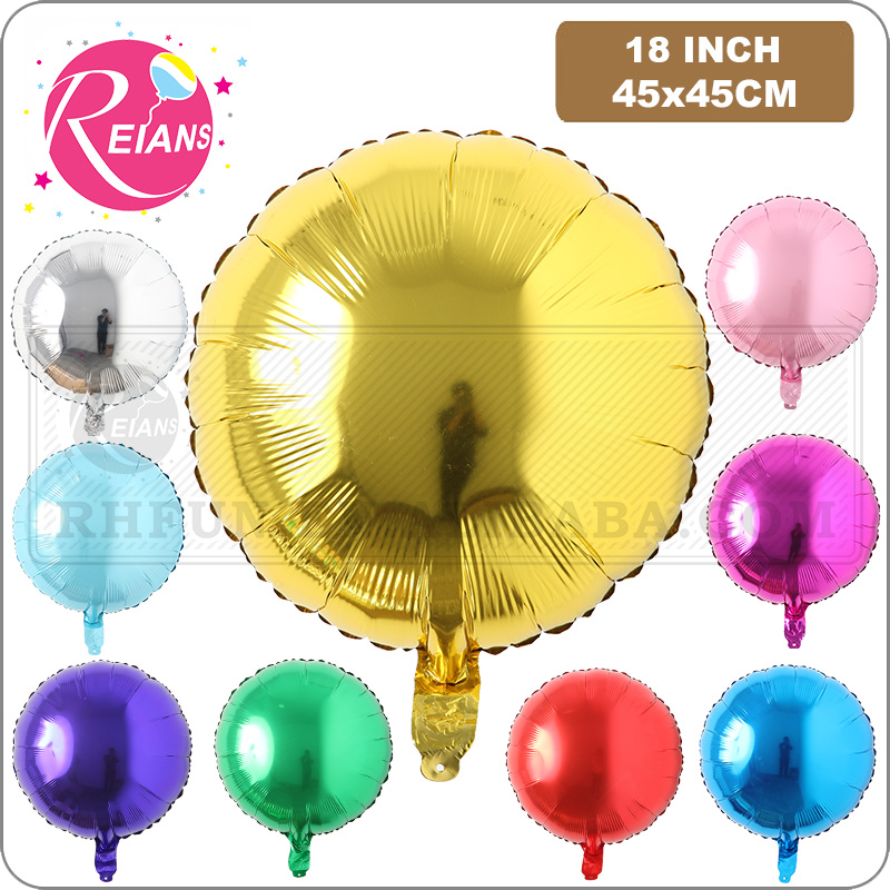 Party Event Supplier - Party Supplies,18 Inch Round Aluminum Balloons,