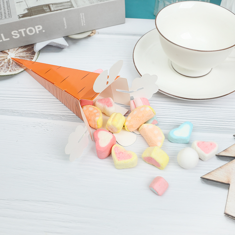 10Pcs Creative Carrot Paper Ca - Cotton Candy Cone review and price