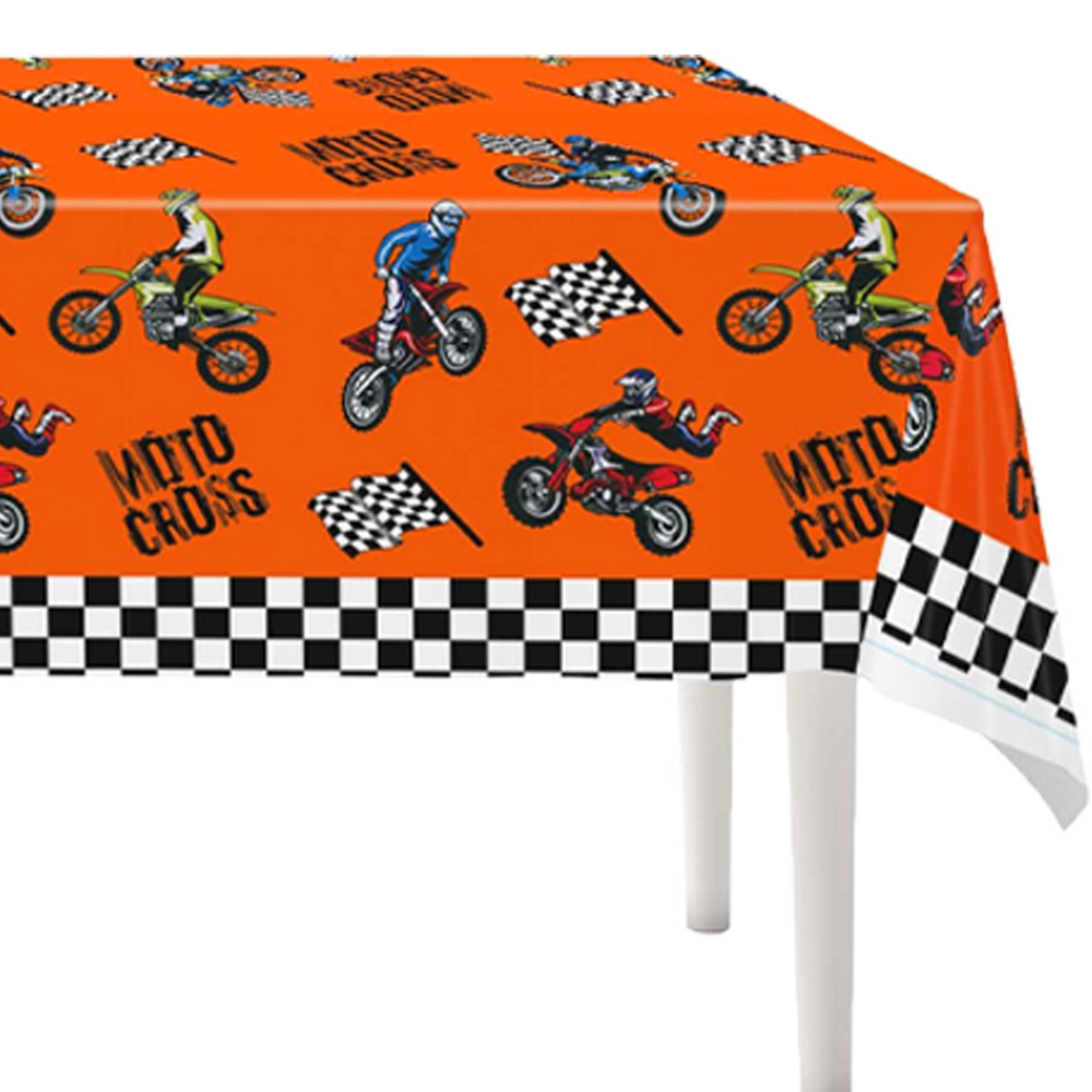 1pcs130X220CM Motorcycle Theme - Table Cloth Disposable review and price