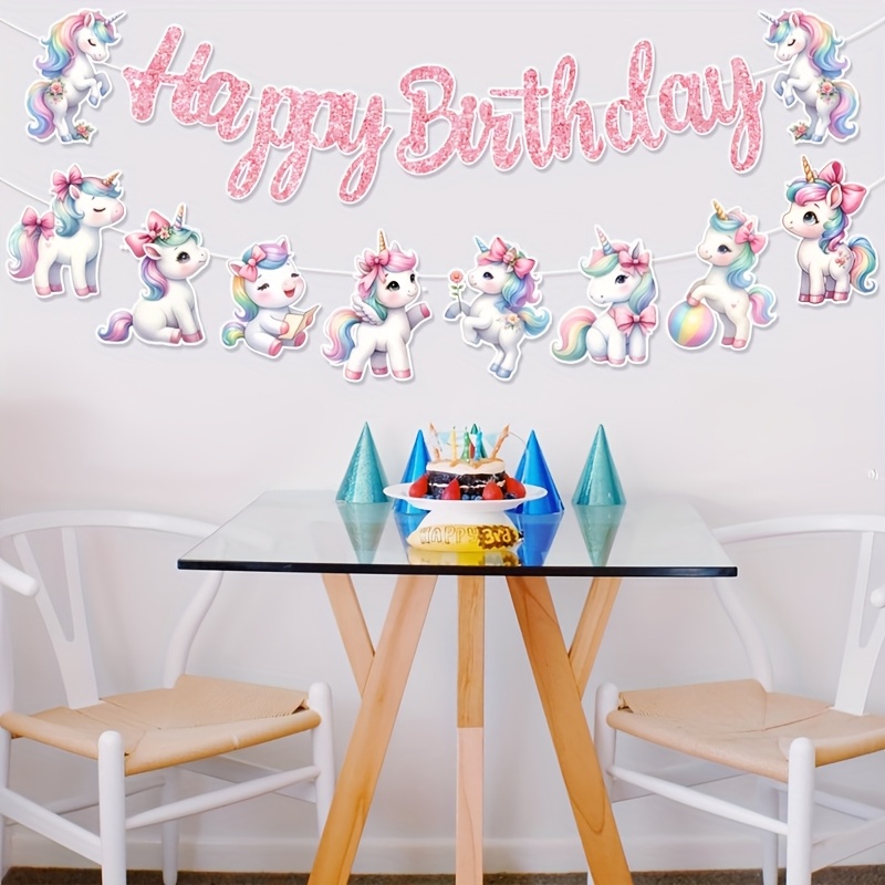 Unicorn Theme Happy Birthday B - Supply Event review and price