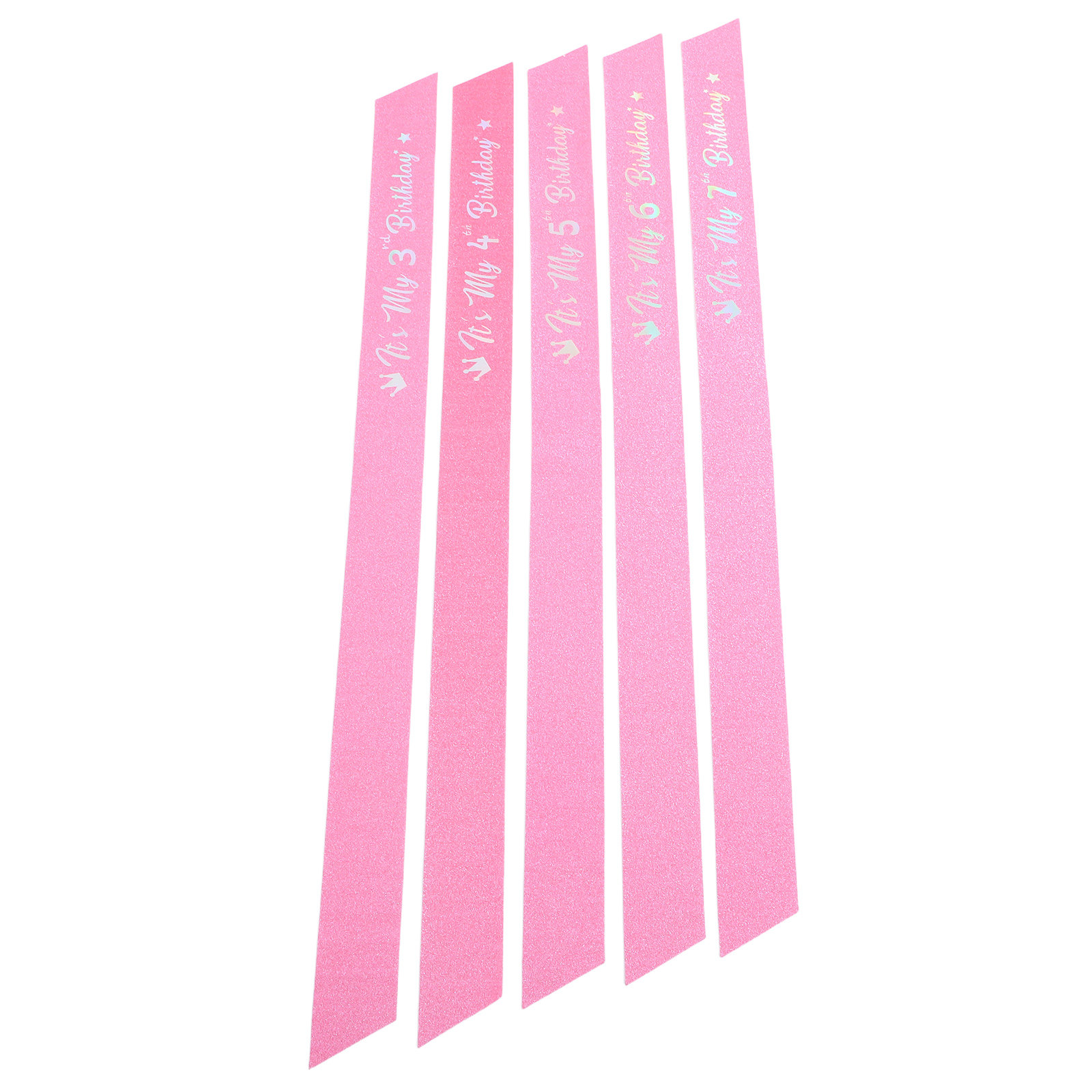5Pcs It's My Birthday Pink Gli - Birthday Sash Glitter review and price