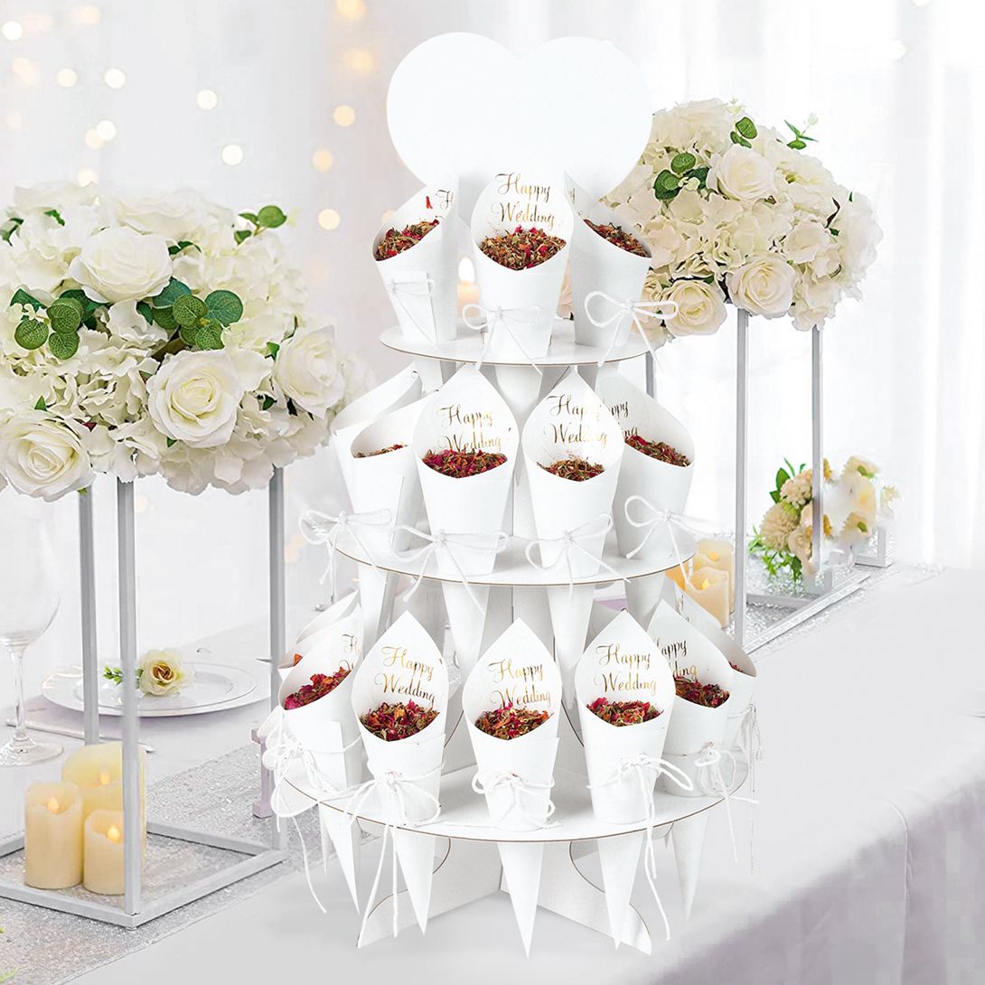 Wedding Confetti Cones Holder  - Cotton Candy Cone review and price